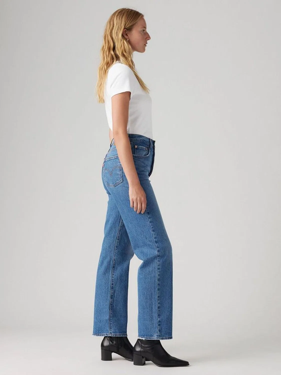 Джинсы прямого кроя, Ribcage Straight Ankle Levi's, синие — фото 4