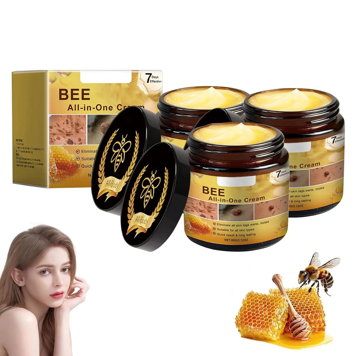 Крем с пчелиным ядом, Generisch, набор 3 шт, 90 г