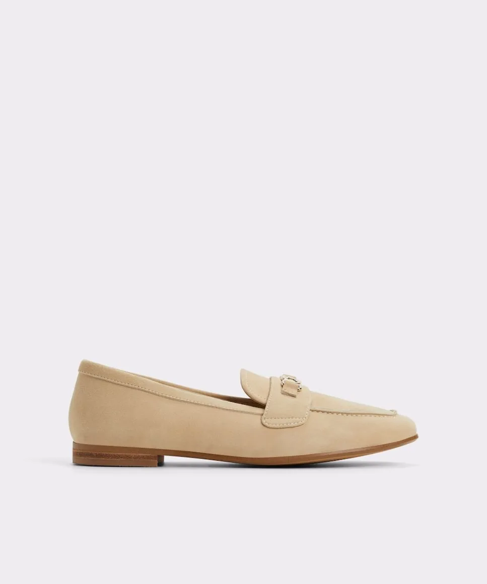 Женские кожаные мокасины с квадратным носком Aldo, бежевый