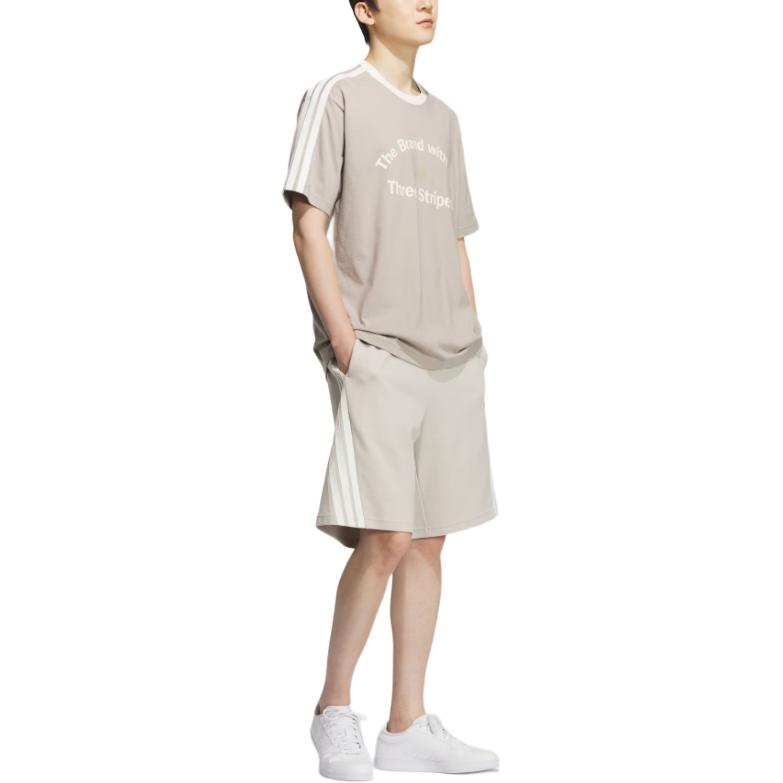 Футболка SS25 Loose Fit Adidas, серебристо-серый/белый — фото 4