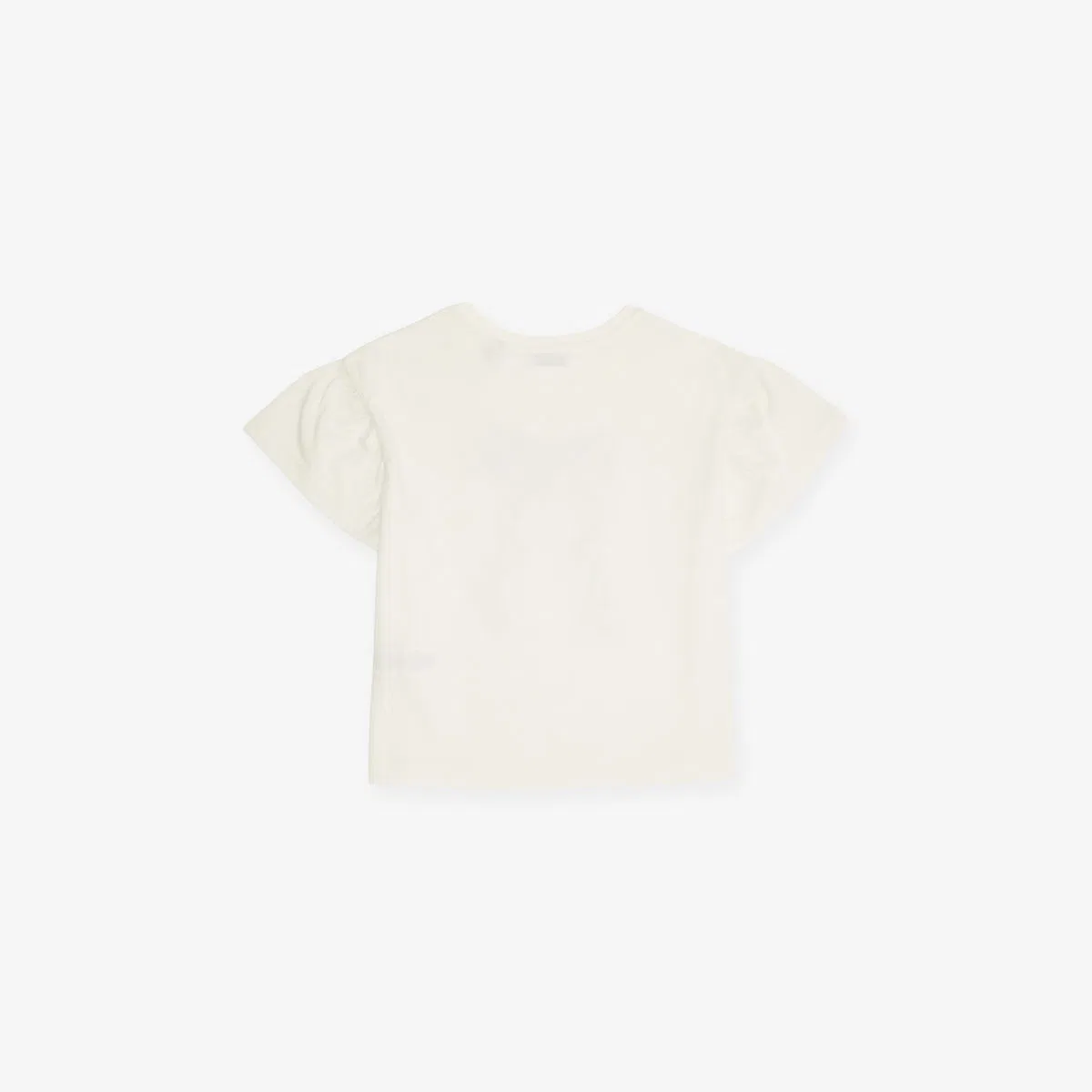 Хлопковая трикотажная футболка Roxy с бантом, размер 4-14 лет Burberry, белый — фото 3