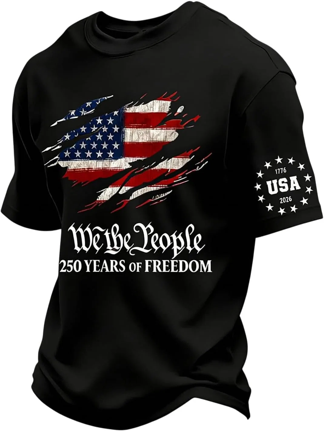 Мужская футболка с принтом 250 Years Anniversary, Black