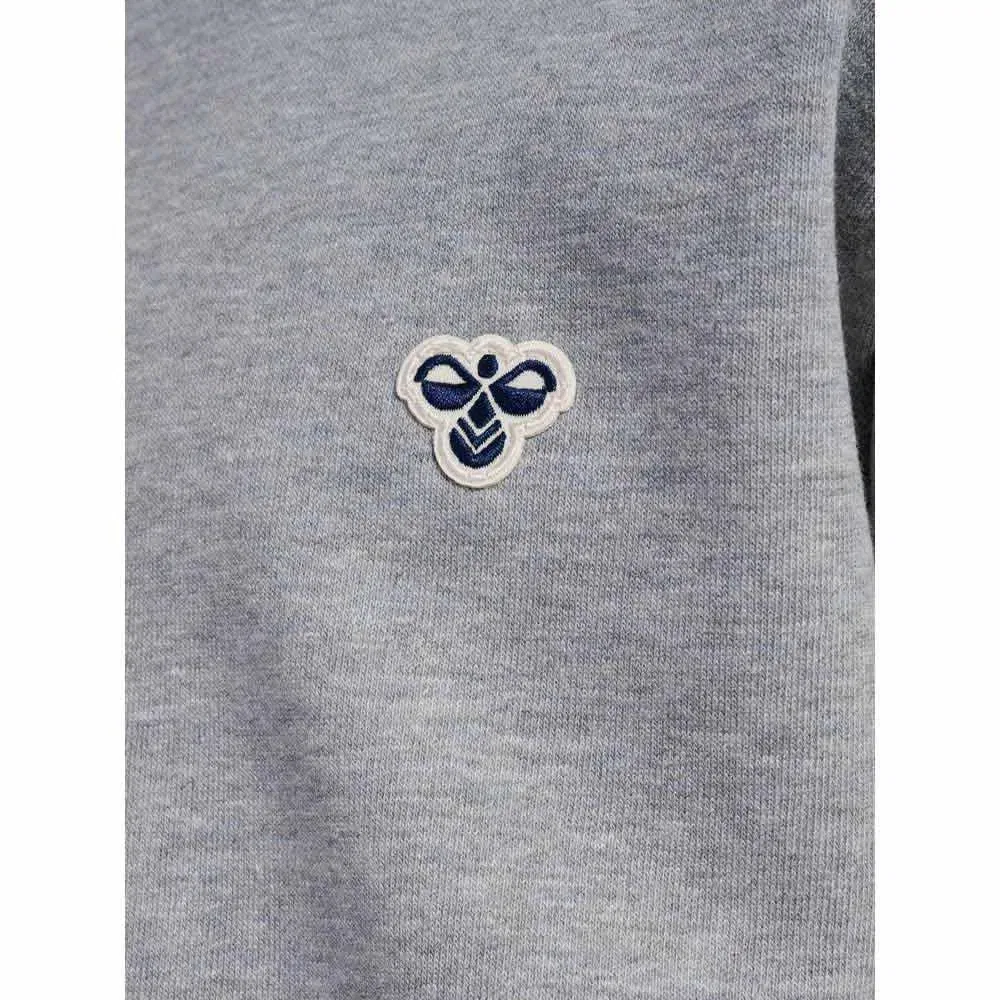 Детский свитшот для девочек свободного кроя Loose Bee Hummel, Grey — фото 4