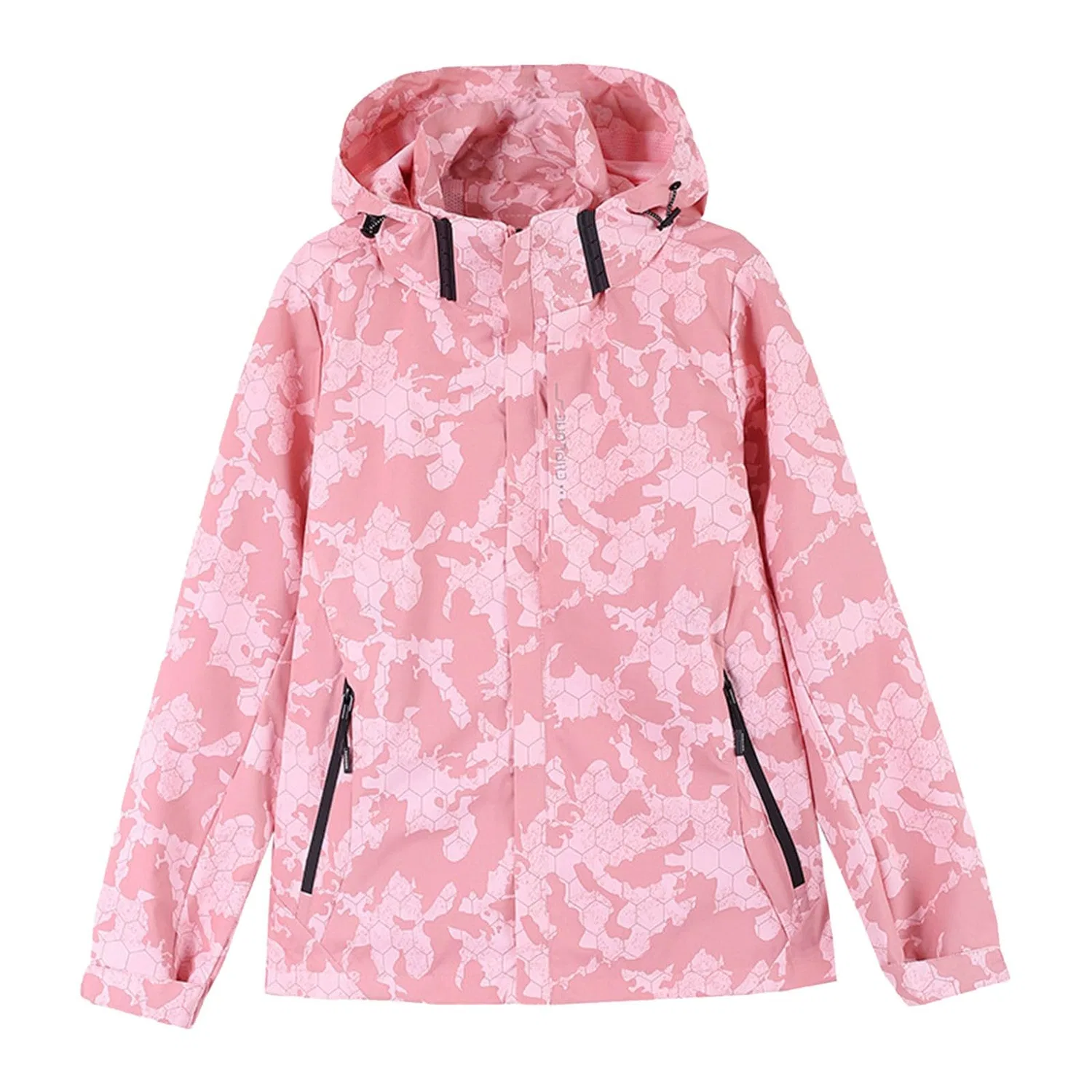 Женское пальто с принтом Fashion Casual Women Jacket, rosa