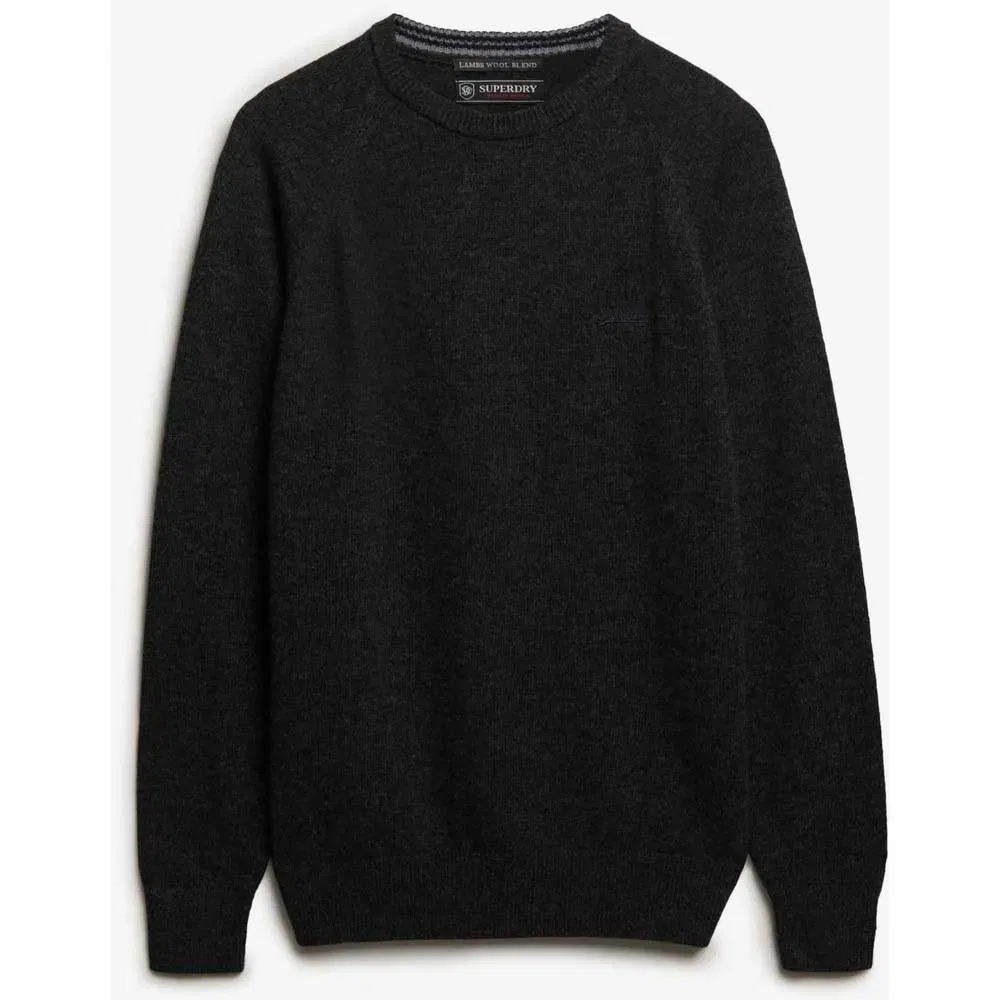 Свитер Wool Blend Superdry, черный — фото 3