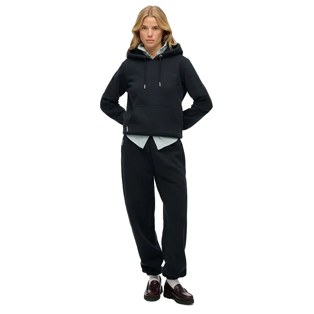 Худи Essential Logo Embroidered Superdry, черный — фото 4