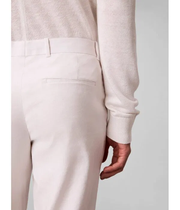 Мужские брюки из льна Slim Fit Calvin Klein, Écru — фото 4