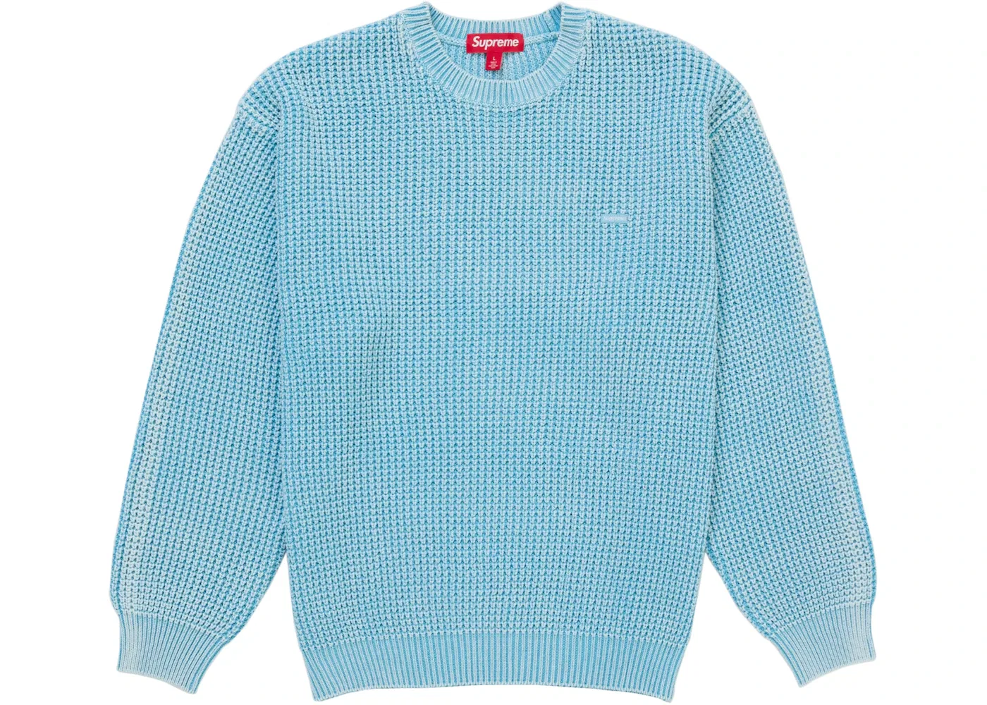 Мужской свитер с вафельным узором Supreme, Light Blue
