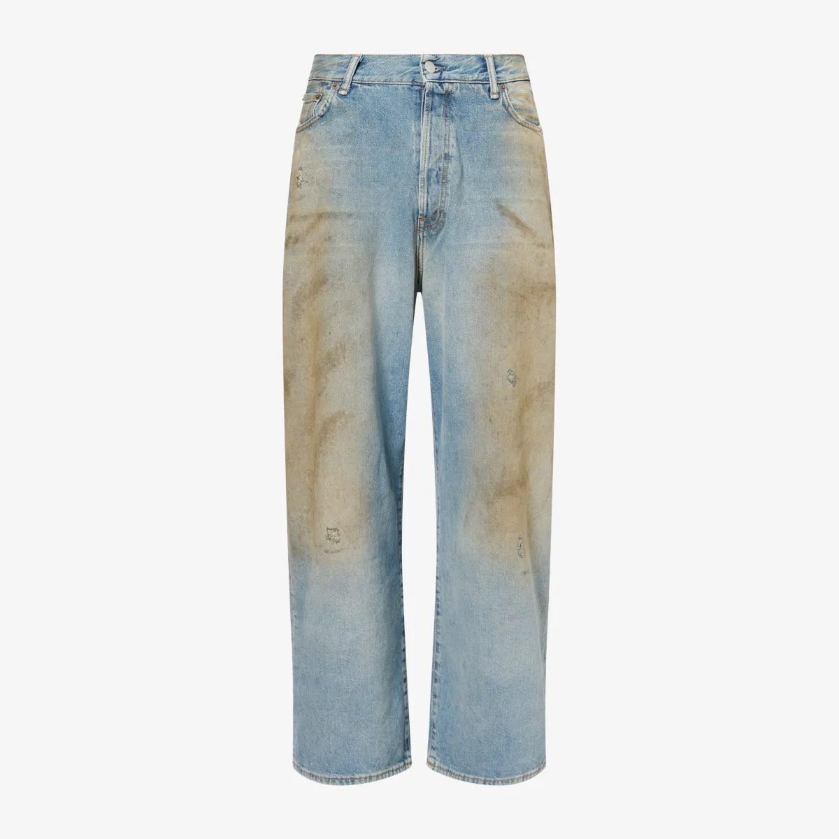 Свободные джинсы с широкими штанинами Acne Studios, средне-синий