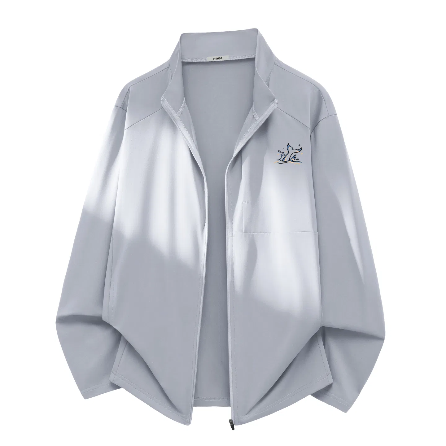 Детская куртка из быстросохнущей ткани с защитой от солнца MINISO, Light Gray