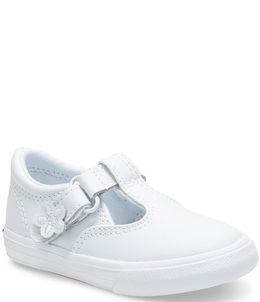 

Кроссовки Keds Girls' Daphne с Т-образными ремешками (для младенцев), белый