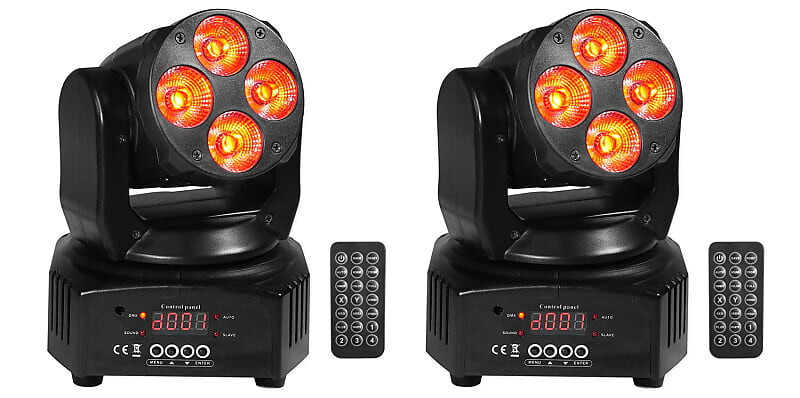 

Аккумулятор Rockville RockOn-7 40w RGBW Moving Head DMX Spot Beam Stage Club Lights + Remote RockOn-7