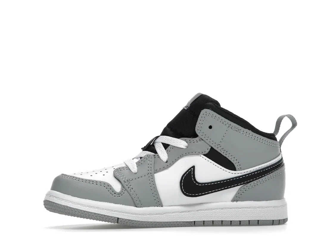 Детские кроссовки Lifestyle с моделью Jordan 1 Mid Jordan, Light Smoke Grey/Anthracite/White — фото 3