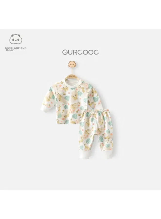 Комплект детской домашней одежды с длинным рукавом Guaiqi Bear Good Bear, белый
