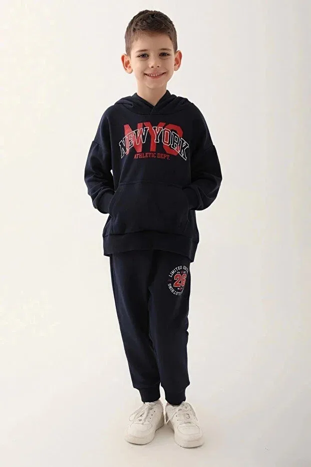 Детский спортивный костюм для мальчиков с принтом Licensed Rolypoly, Navy Blue