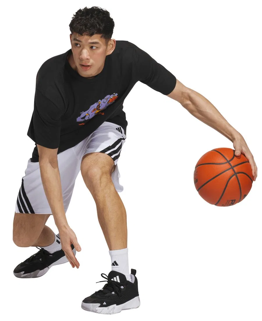 Футболка с принтом Dawg In Em adidas, Black — фото 2
