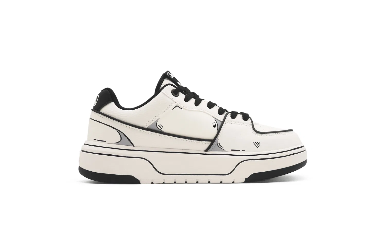 Детские скейтборд-кроссовки с принтом Chunky Liner MLB, Black White — фото 4