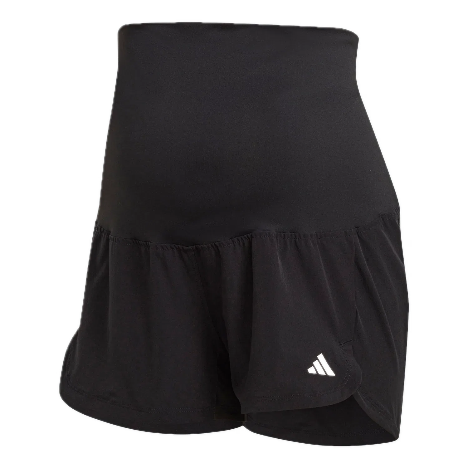 Женские тренировочные шорты с высокой талией Adidas, черный