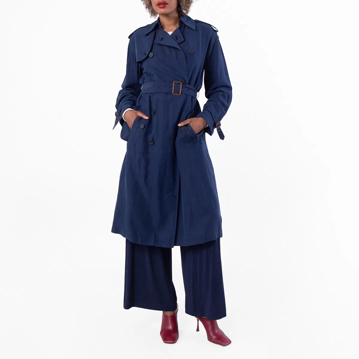Плащ из шелкового твила Polo Ralph Lauren, Newport Navy