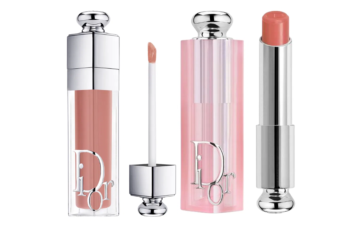 Женский набор для губ с бальзамом и блеском, DIOR, Enchanting Plumping Lip Balm #004 3.2G + Plumping Lip Gloss #018 6ml — фото 2