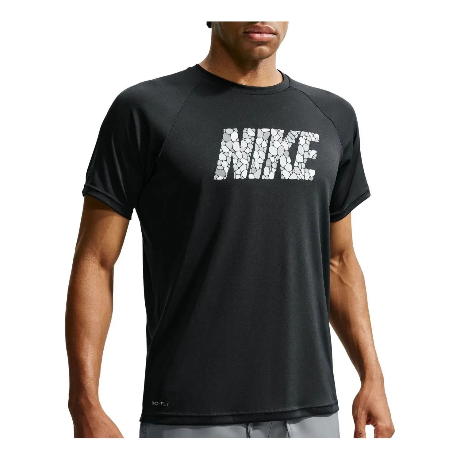 Мужская футболка Swim Hydroguard Dri-FIT UV T-Shirt 'Black' Nike, черный