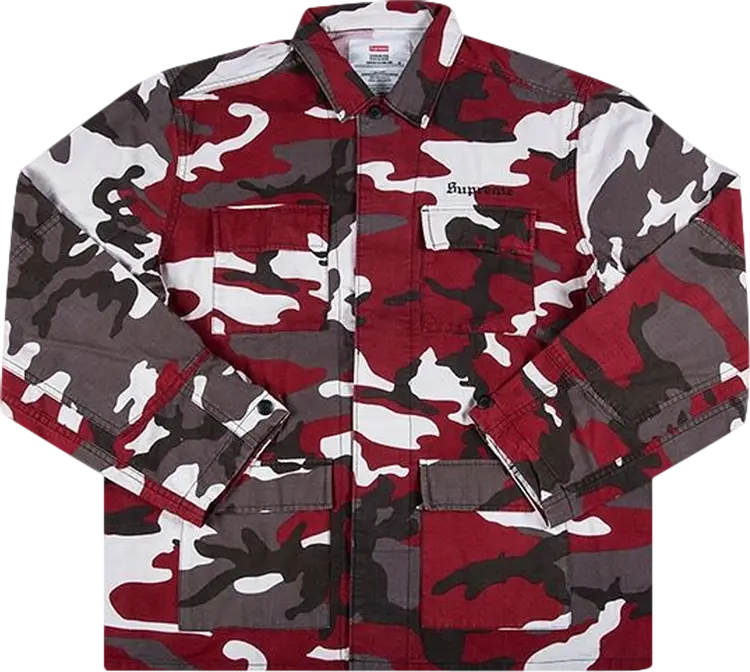 

Рубашка Supreme x Hellraiser BDU Shirt 'Camo', разноцветный