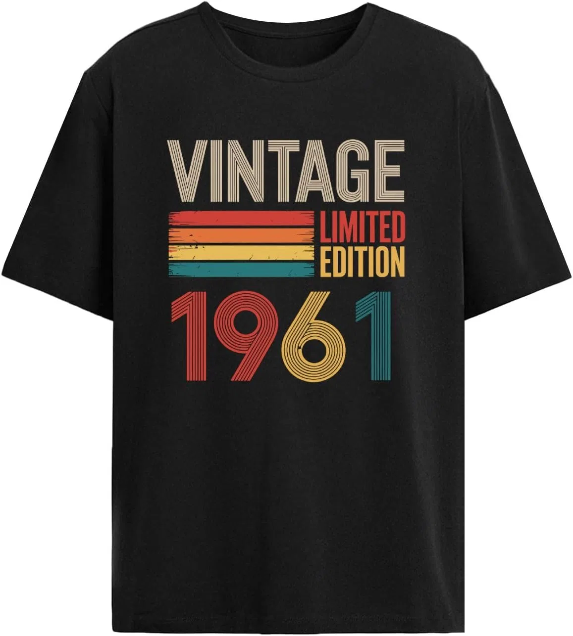 Футболка с принтом Vintage 1961, Allblack
