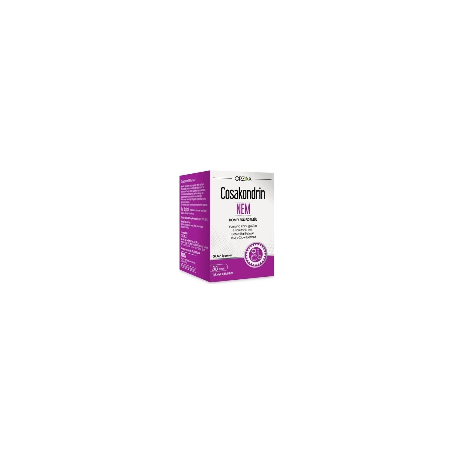 

Добавка Orzax Cosakondrin Moisture, 30 таблеток