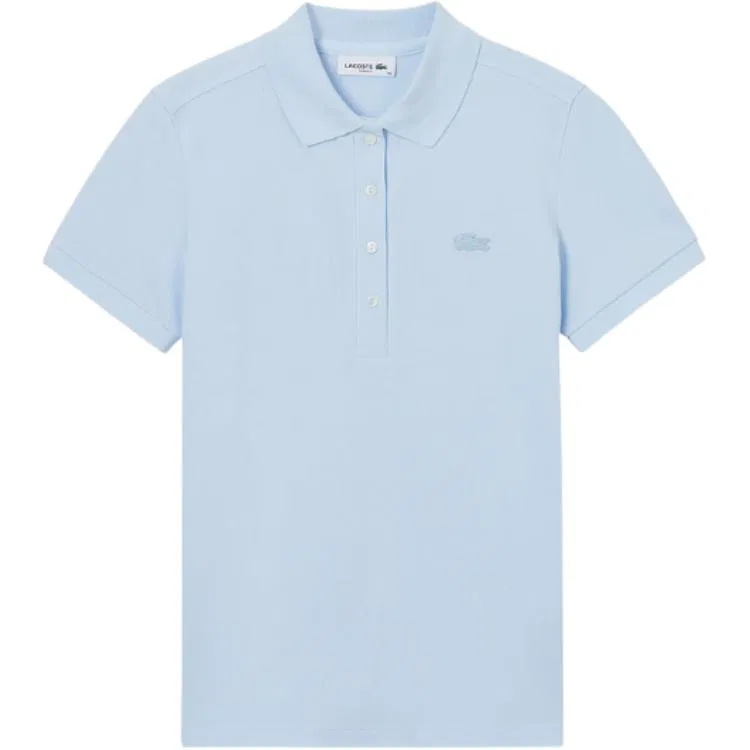 Женское поло с логотипом Lacoste, Light Blue