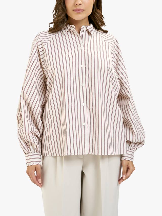 

Длинная рубашка с двойной полосой Smith & Soul, Bordeaux Print