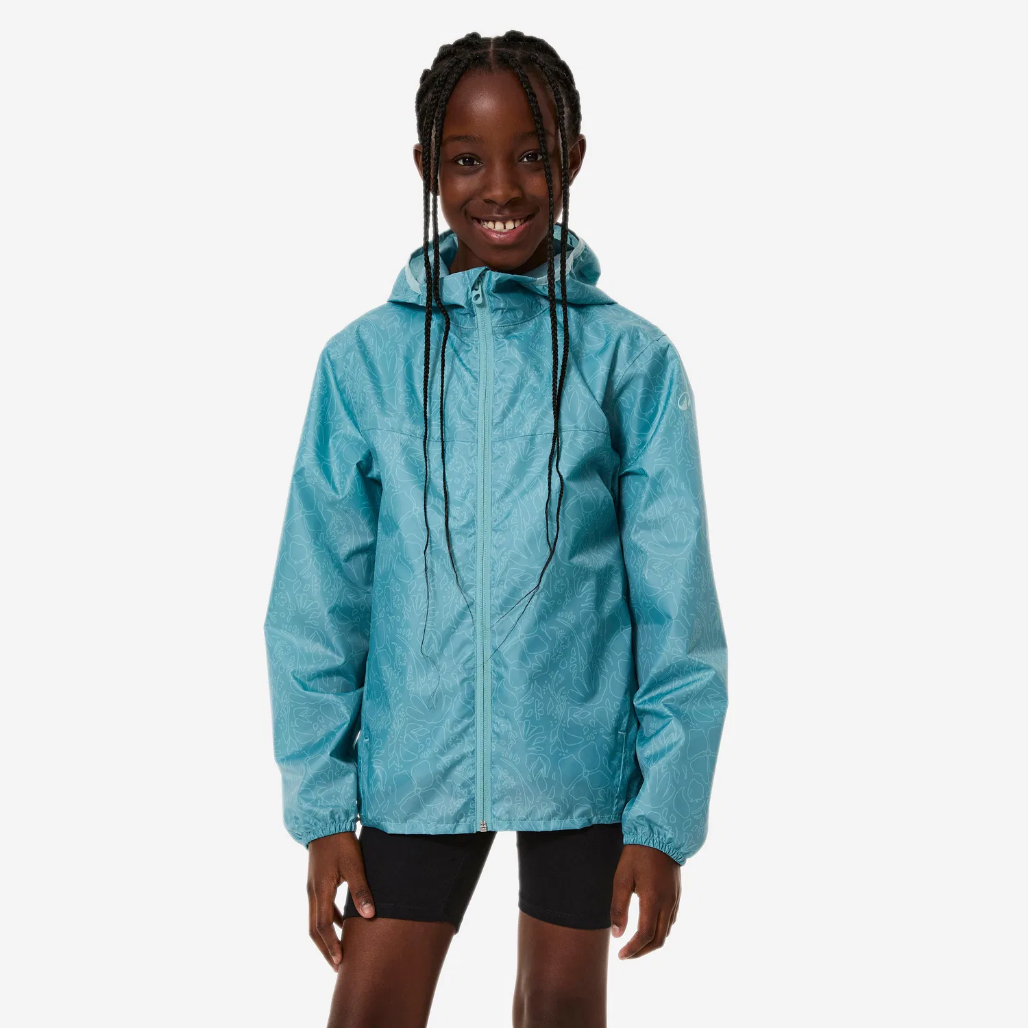 Детская ветровка с капюшоном MH100 Zip Quechua, Blau