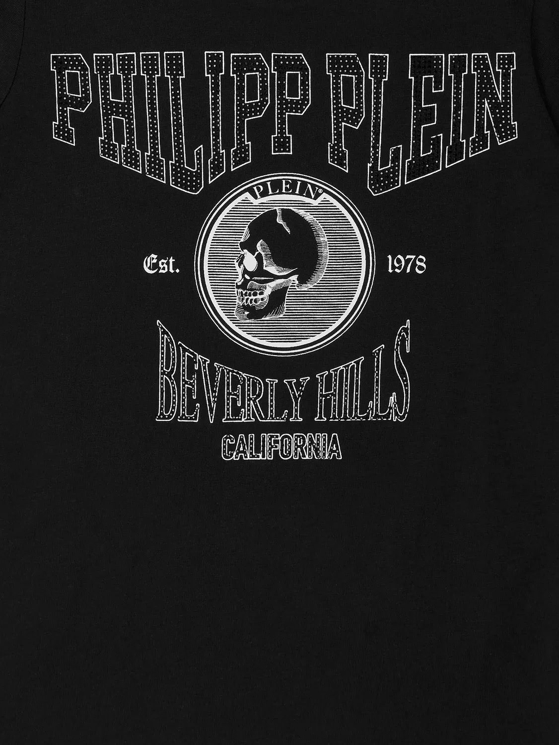 Футболка из хлопка с кристаллами Philipp Plein, черный — фото 2