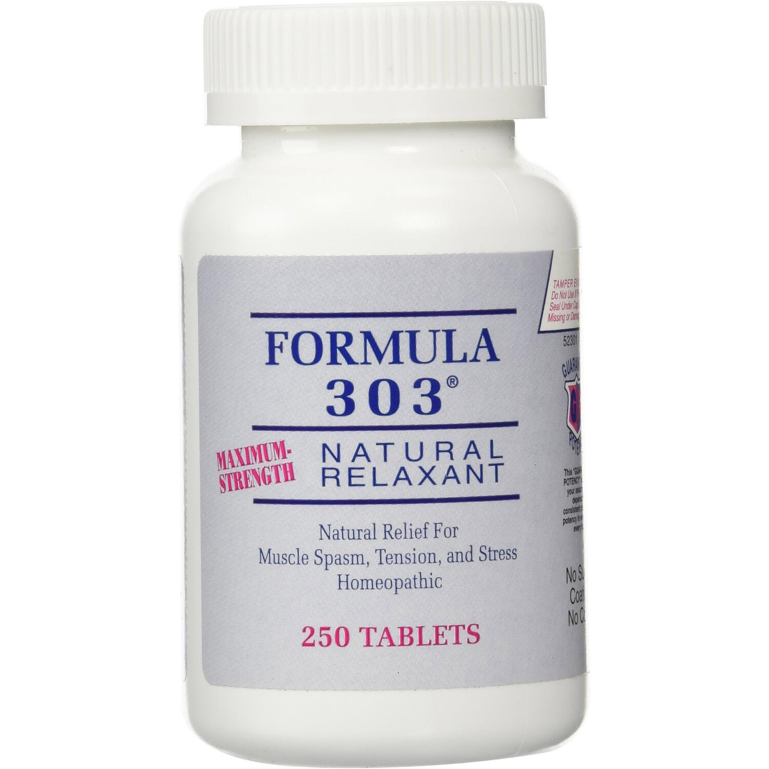 

Натуральный релаксант Dee Cee Laboratories Formula 303, 250 таблеток