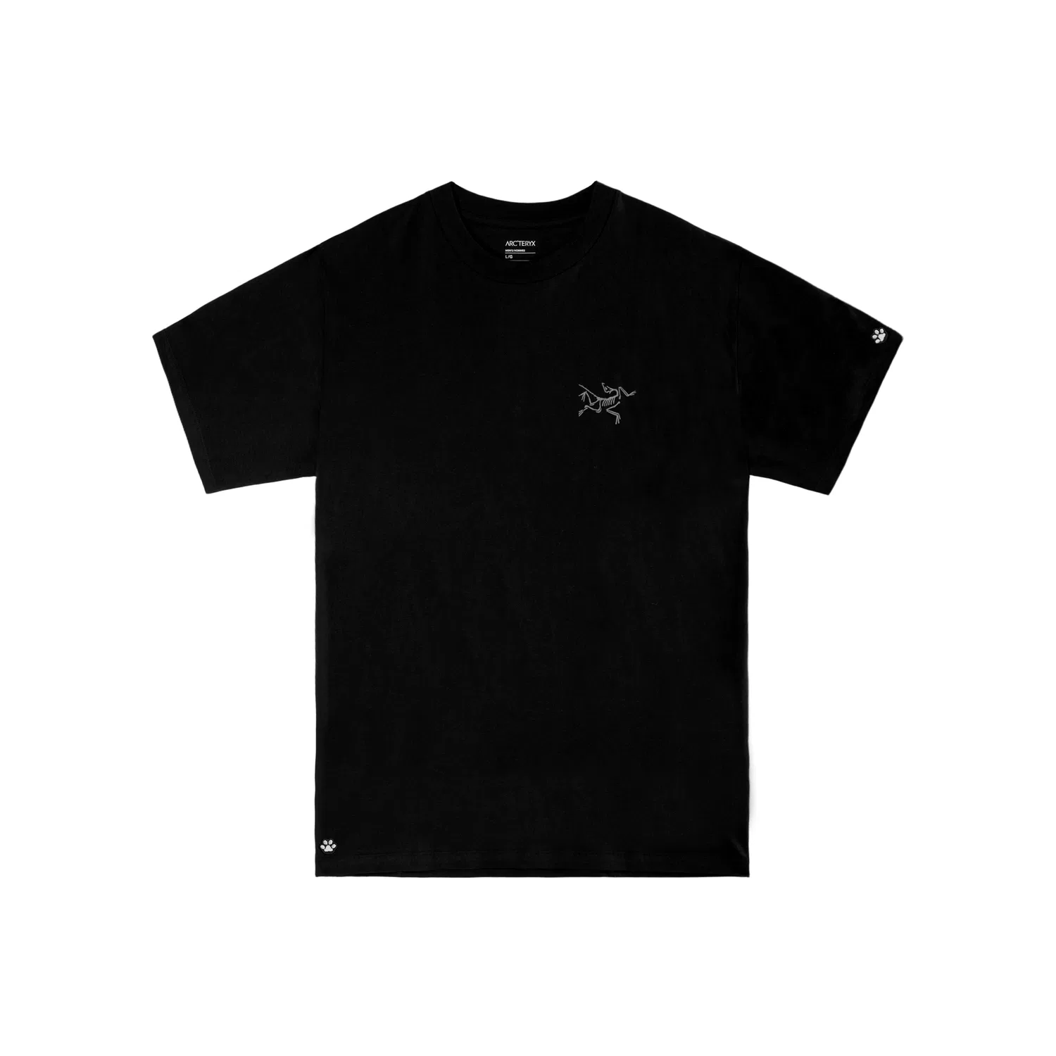 Футболка хлопковая с логотипом Arcteryx KRAGG, Black