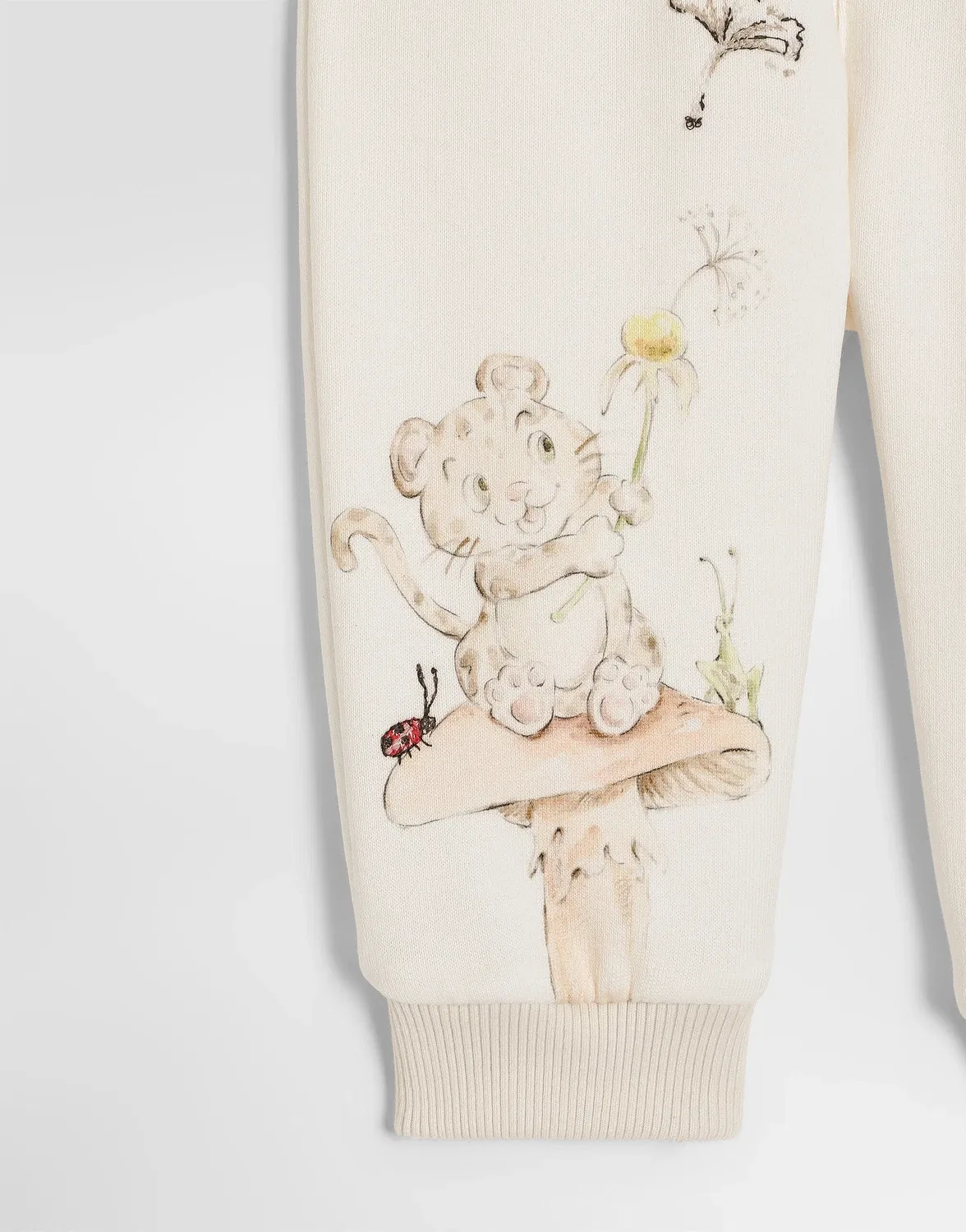 Флисовые брюки с вышивкой Dolce & Gabbana, серый — фото 3