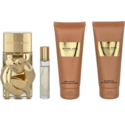 Набор парфюмерный Michael Kors Pour Femme, 100 мл Eau De Parfum, 100 мл Body Lotion, 100 мл Shower Gel, 10 мл Eau De Parfum