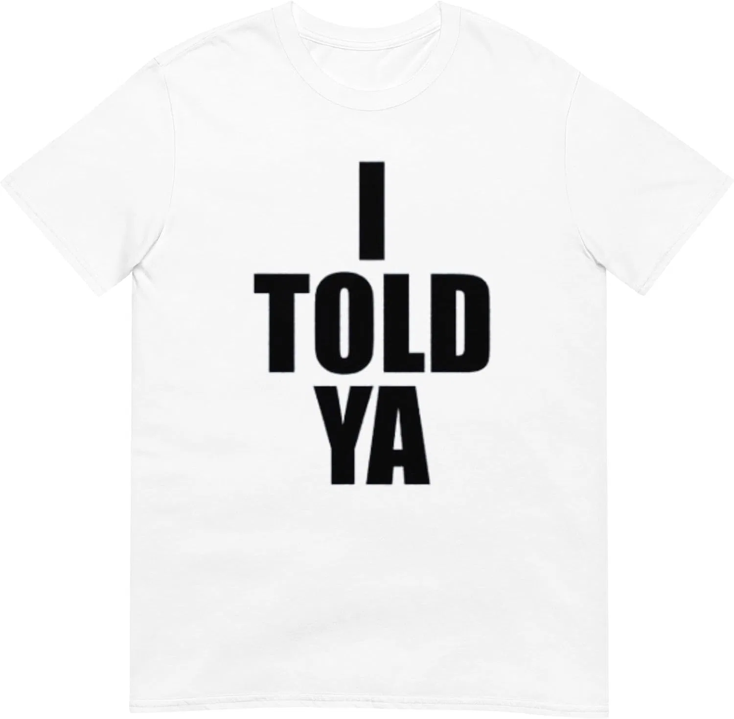 Мужская футболка с принтом I Told Ya Shirt, серый меланж — фото 2