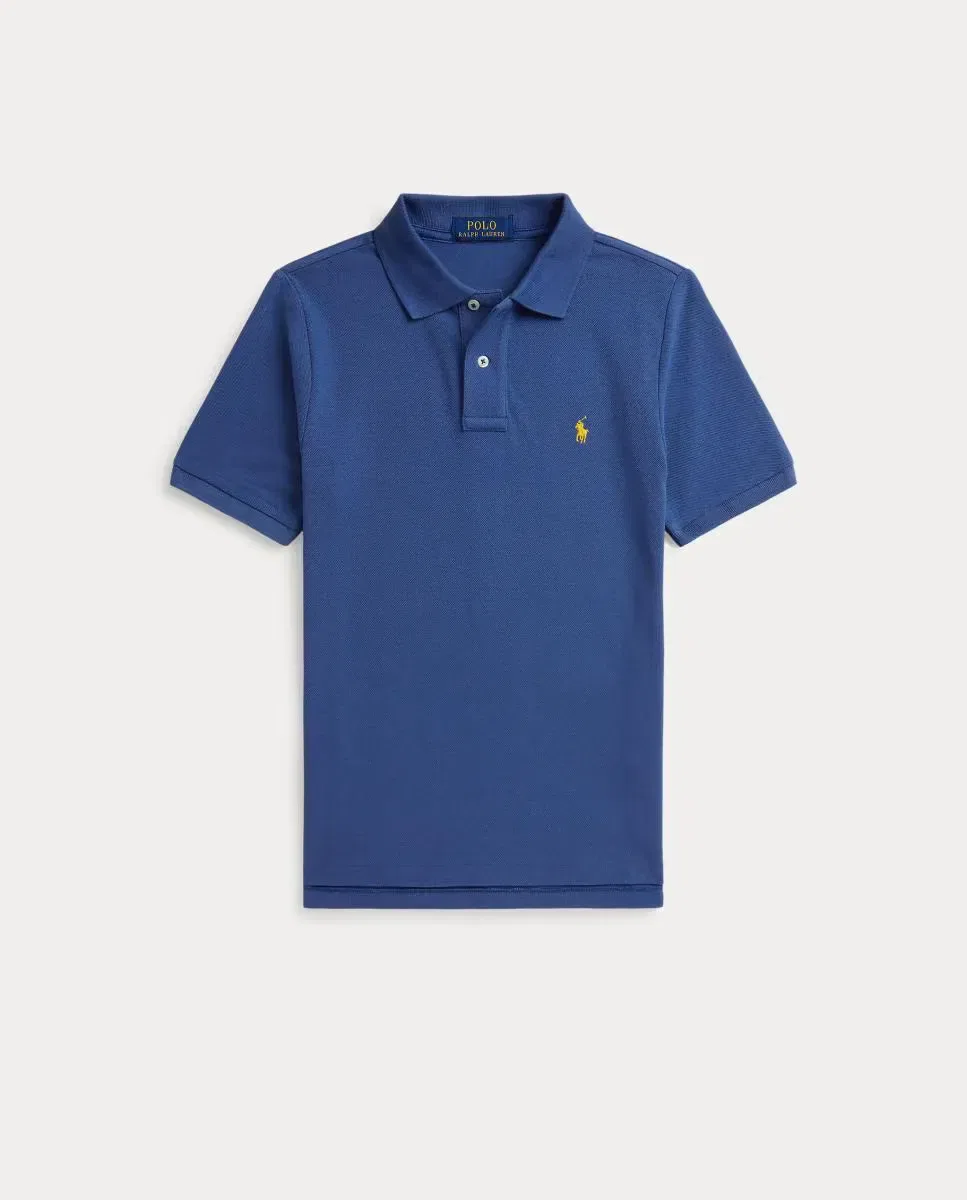 Детское поло для мальчиков из пике с вышивкой лошади Polo Ralph Lauren, Azul Índigo