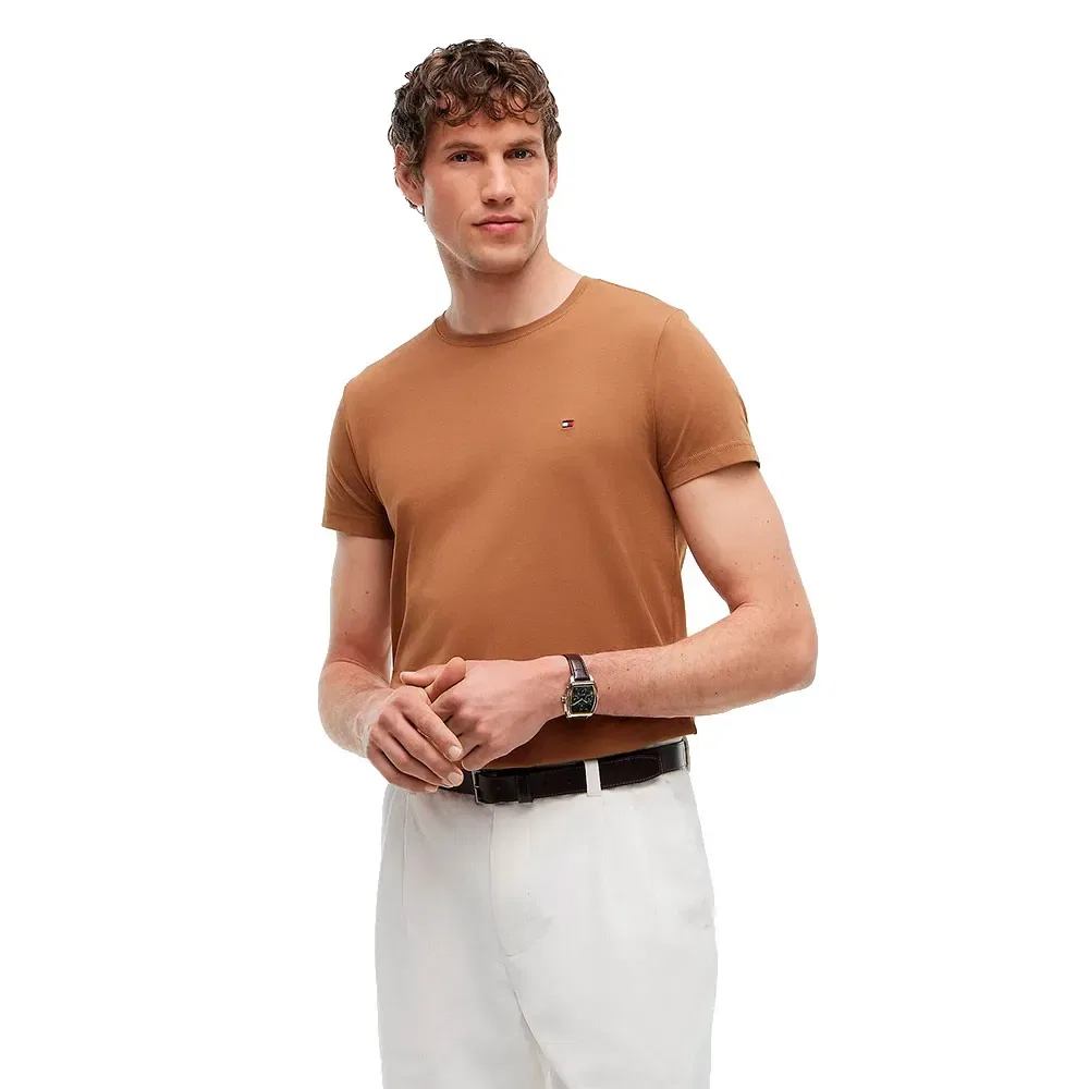 Мужская футболка с коротким рукавом Slim Fit Tommy hilfiger, Brown