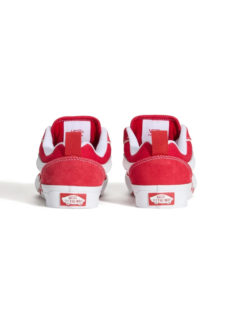 Кроссовки VANS 'Knu Skool Bolt' ярко-красного цвета — фото 4