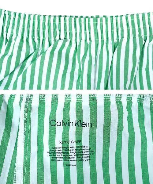 Женские шорты хлопковые с полоской Calvin Klein Cotton Poplin POPLIN TRACK SHORT, Желтый — фото 2