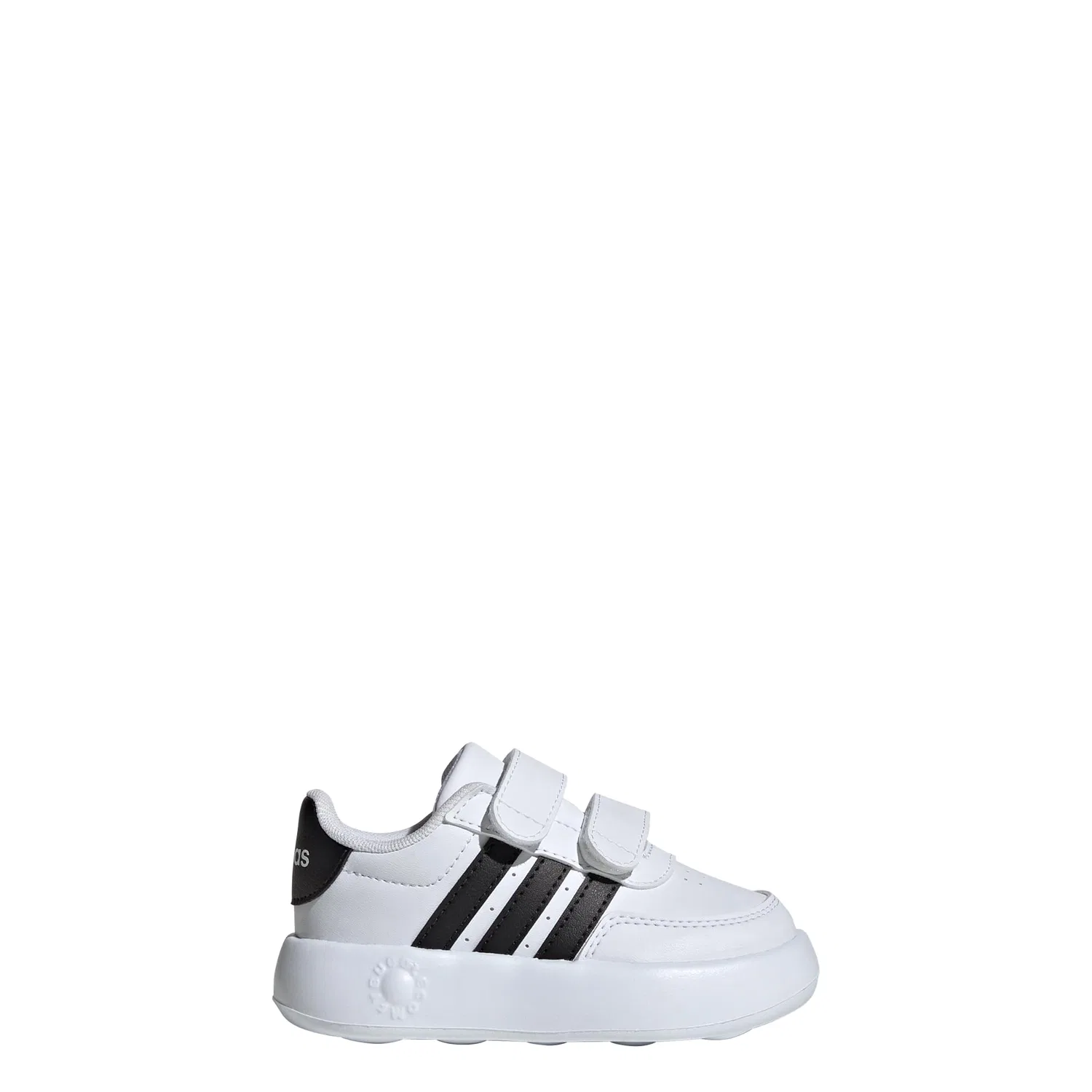 Детские кроссовки для мальчиков с полосками Breaknet 2.0 Kids Adidas, Cloud White Core Black Cloud White — фото 2