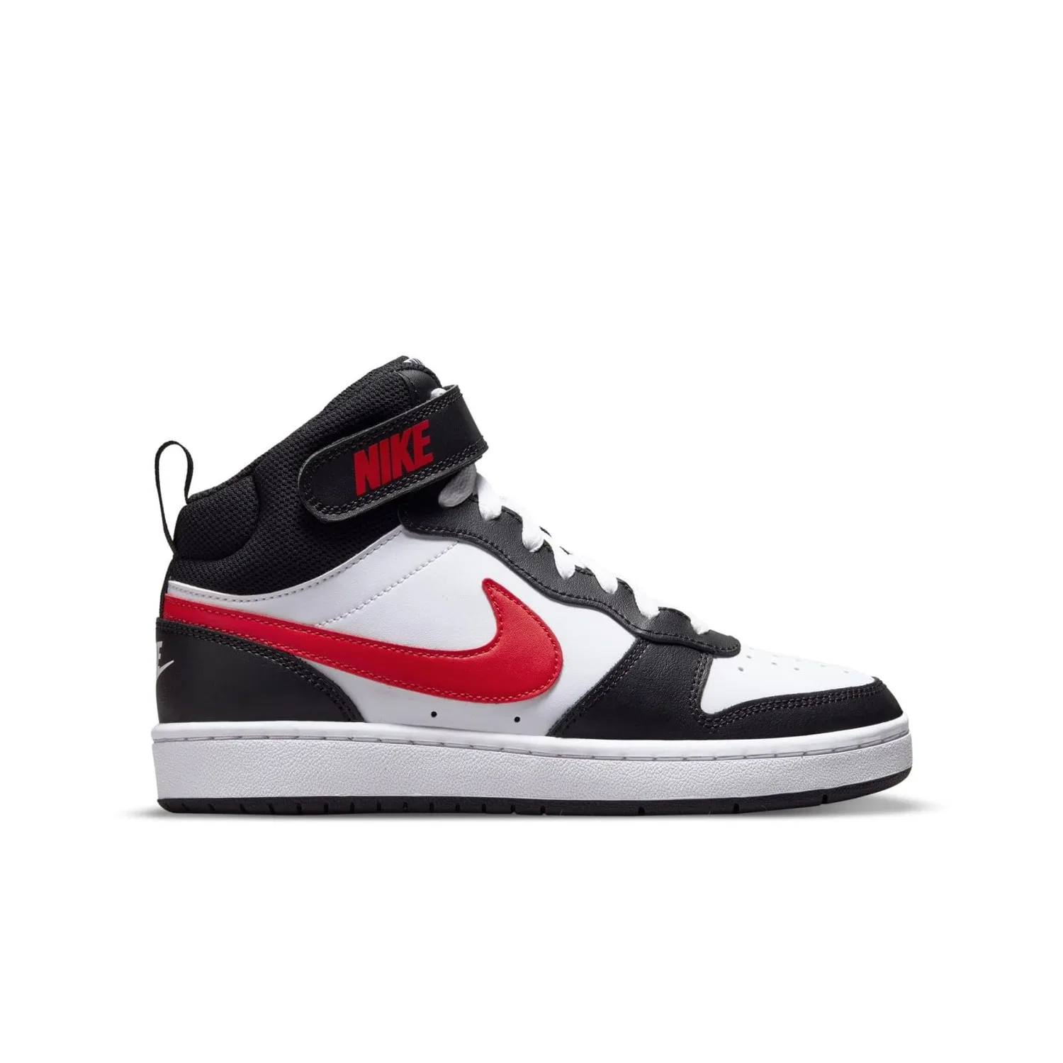 Детские кроссовки высокие Nike Court Borough Mid 2, White University Red White Bla