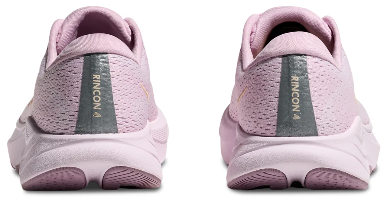 Детские кроссовки для девочек с двойным жаккардовым верхом HOKA Rincon 4, Pink/White — фото 3