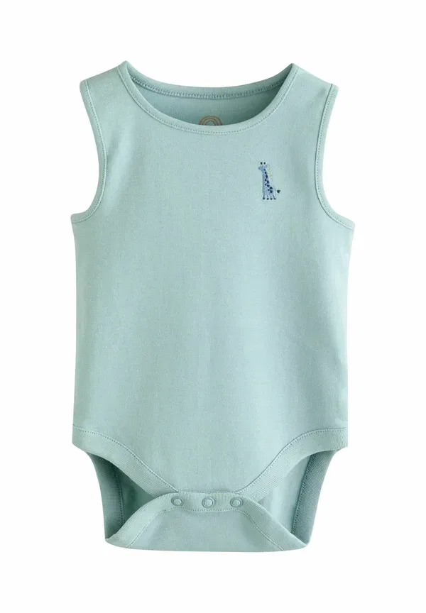 Боди с принтом динозавры Regular fit - miniprint 5 pack - body Next, teal blue, синий — фото 3
