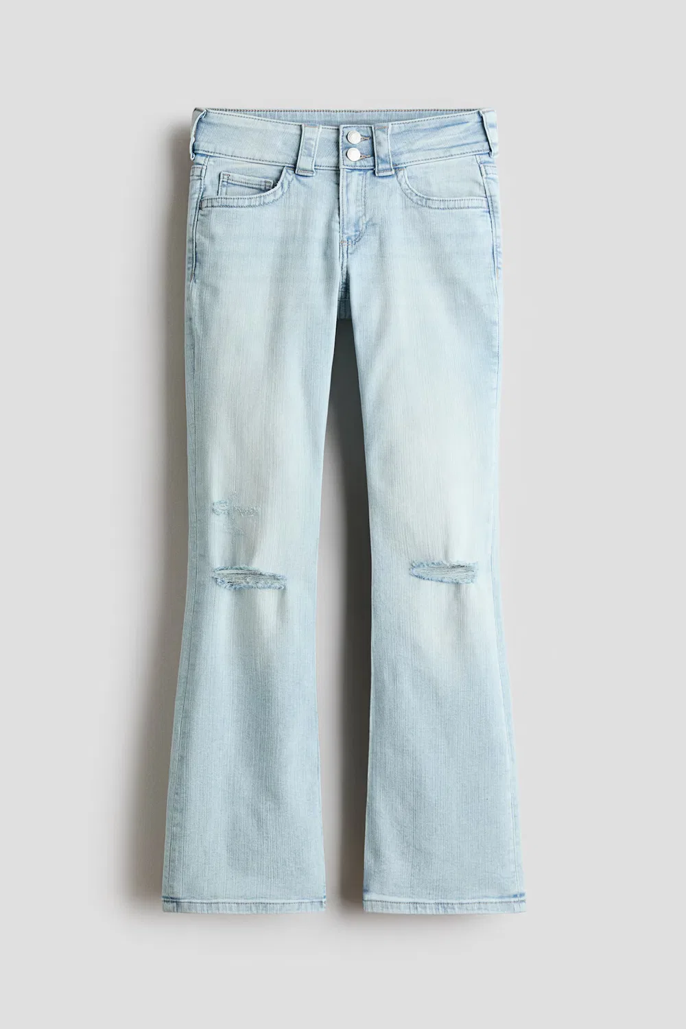 Джинсы-Клеш с заниженной талией H&M, Helles Denimblau