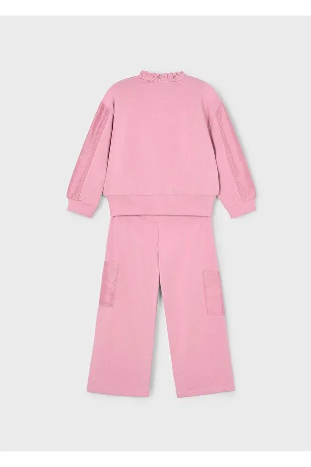 Детский спортивный костюм для девочек с длинным рукавом Mayoral, Pink — фото 2
