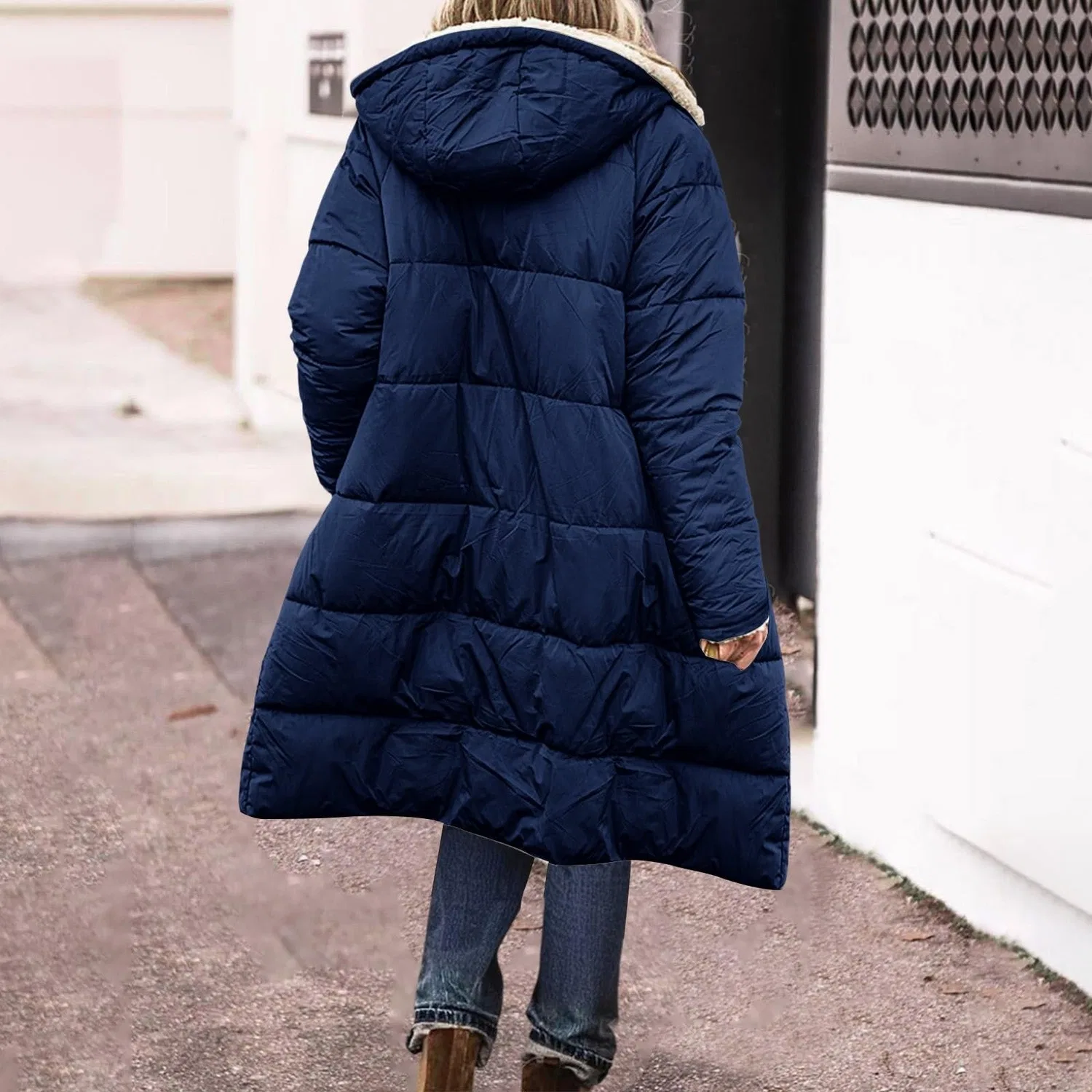 Женское зимнее пальто с капюшоном, утеплённое, Oversized Hooded Parka, Marina Militare — фото 3