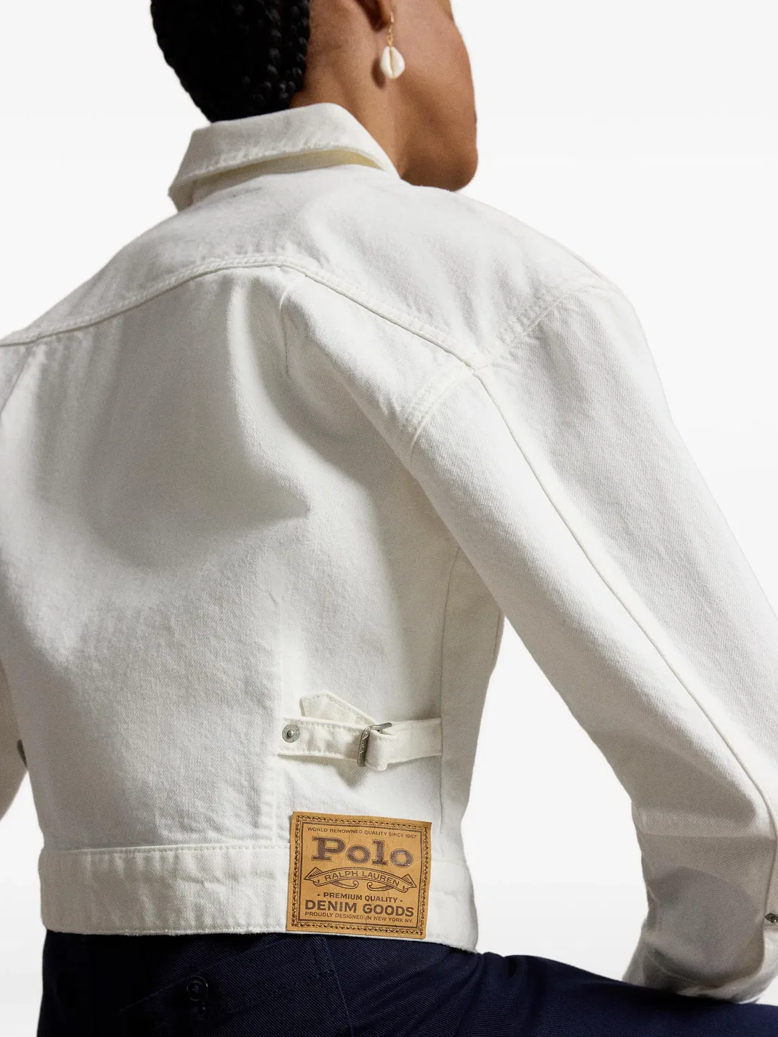 Polo Ralph Lauren Куртка на пуговицах белая — фото 4