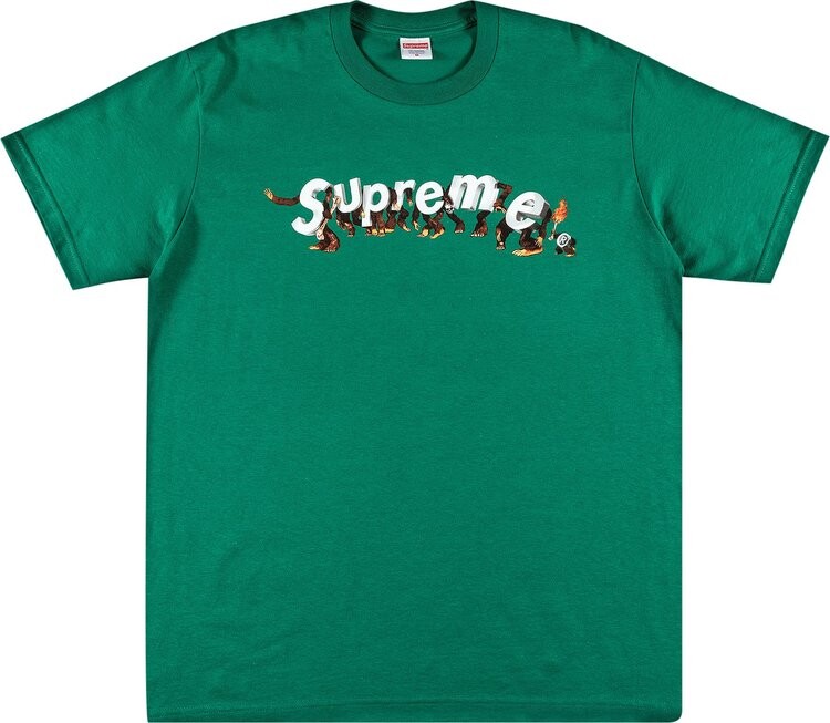 

Футболка Supreme Apes Tee 'Light Pine', зеленый